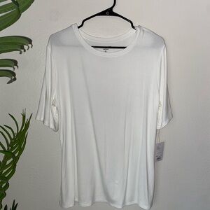 Nine West ribbed short sleeve top